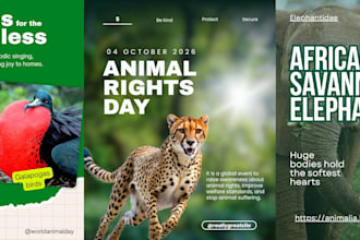 create graphic design and poster for your brand