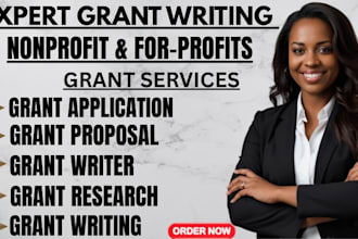 write a professional grant proposal grant application