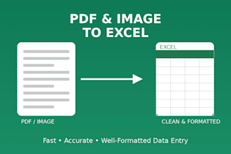 convert PDF or images to excel accurately