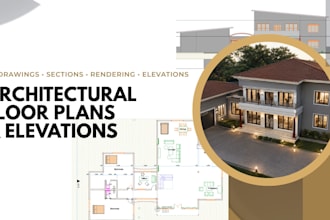 create architectural floor plans, elevations, and sections