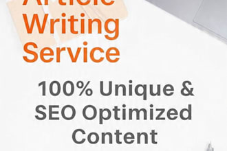 write SEO blog article and website content