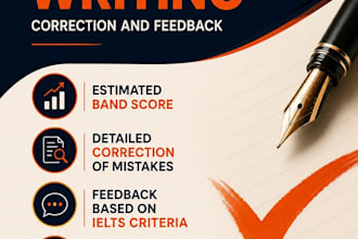 correct and give detailed feedback on your ielts writing