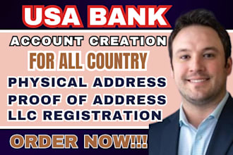 create usa bank creation usa physical address bank creation usa proof of address