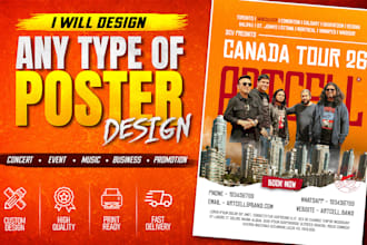 design a professional custom poster