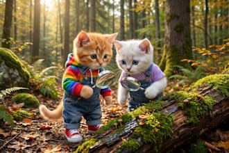 create realistic ai cat story videos