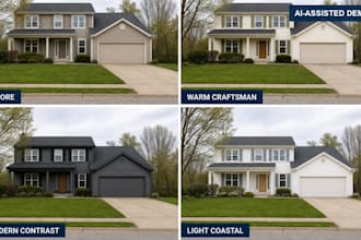 visualize 3 curb appeal directions for your home exterior
