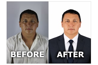 edit photo, change clothes and retouch in 5 minuts