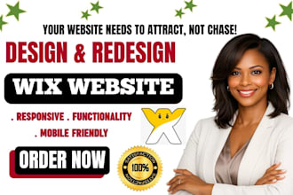 build luxury wix website design, redesign wix website, wix website development