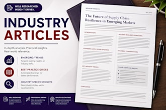 write professional industry articles and business content