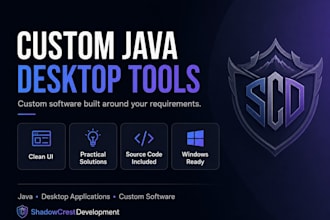 develop a custom java desktop tool or utility