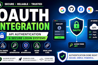 integrate oauth, API authentication and secure login systems