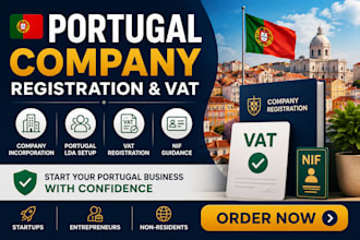 register your portugal company and handle vat registration