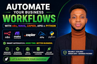 automate your business workflow with n8n, zapier, apis, and python
