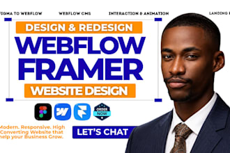 develop webflow, figma to webflow, design webflow or framer website fix webflow