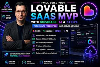 build your lovable saas mvp with supabase, ai and stripe