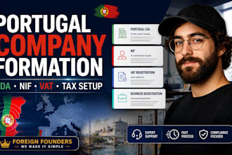 do portugal company formation, lda, nif, tax setup and business registration