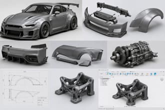 design custom 3d body kits, widebody kits, and 3d printing automotive cad models