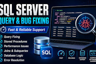 fix sql server queries stored procedures and database issues