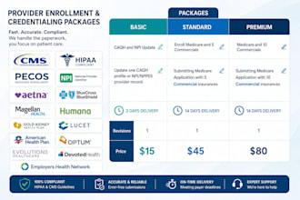 do medical provider credentialing and insurance enrollment