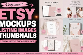 create etsy mockups listing images thumbnails digital product for your etsy shop