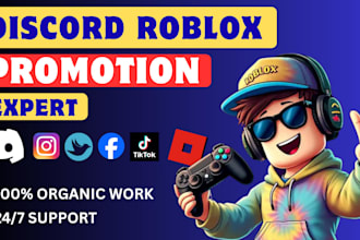 roblox game promotion, server, discord advertising, targeted social campaigns