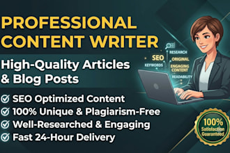 be your professional content writer for blogs and articles