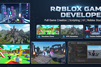 develop roblox game scripter tycoon roblox studio obby animation development