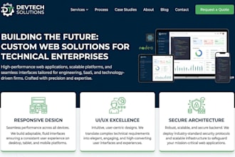 design an expert website for engineering business