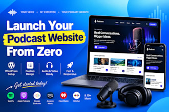 launch your podcast website from zero