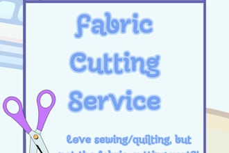 cut your fabric pieces for sewing or quilting projects
