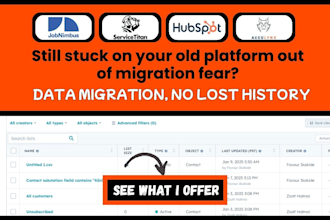 hubspot crm acculynx servicetitan jobnimbus data migration to gohighlevel zapier