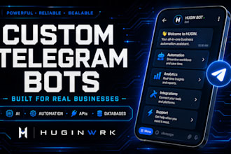 build a custom telegram bot for your business