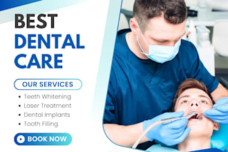 design professional healthcare and medical social media posts