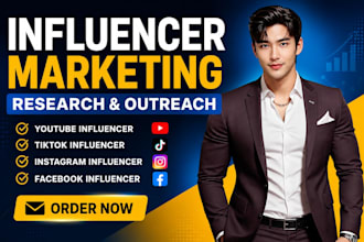 do influencer research and outreach on instagram tiktok