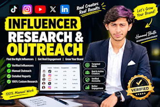do influencer research and outreach on instagram tiktok