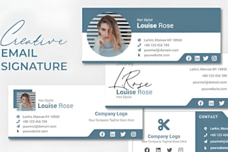 do clickable responsive HTML email signature for gmail, outlook and apple mail