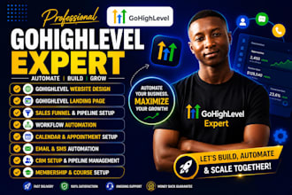 build n8n and go highlevel automation workflows ghl landing page ghl expert