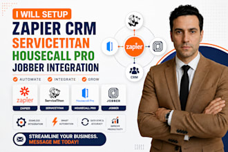 setup zapier crm servicetitan housecall pro jobber integration