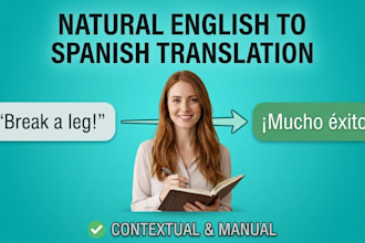 translate your english or spanish text manually without robotic phrasing