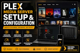 setup and configure plex media server on your PC, nas, vps or server in spanish