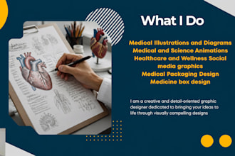 draw medical illustrations and diagrams
