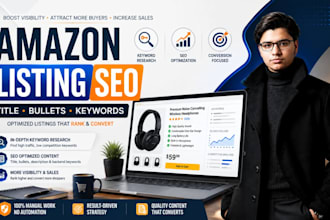 optimize amazon listings with keyword research and SEO copy