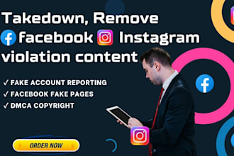 takedown remove facebook instagram violation content