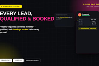 setup voice booking phone assistant for real estate  property management agents