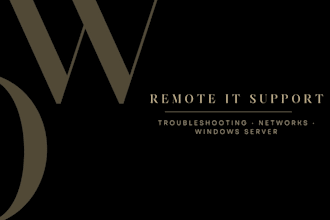provide remote IT support and troubleshooting