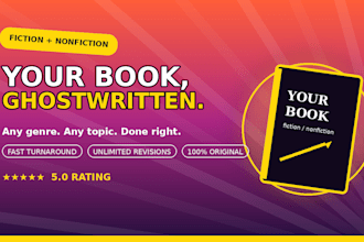 ghostwrite your nonfiction or fiction book