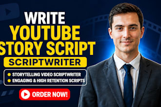 write youtube story script writer storytelling video scriptwriter