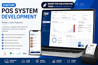 develop a custom pos system for restaurant, retail and business