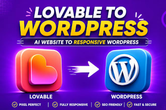 convert lovable to wordpress with elementor pro