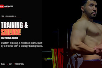 be your online personal trainer and fitness coach